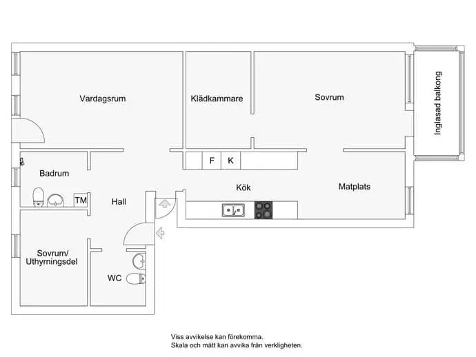 Floor plan for Huggarvägen 27