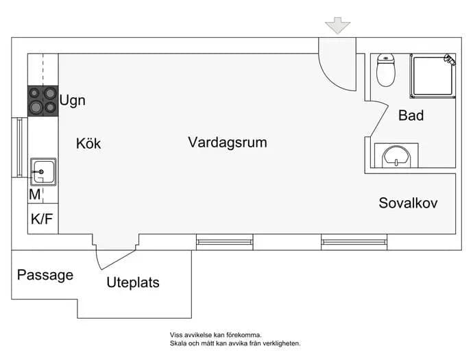 Planritning för Sockenvägen 406
