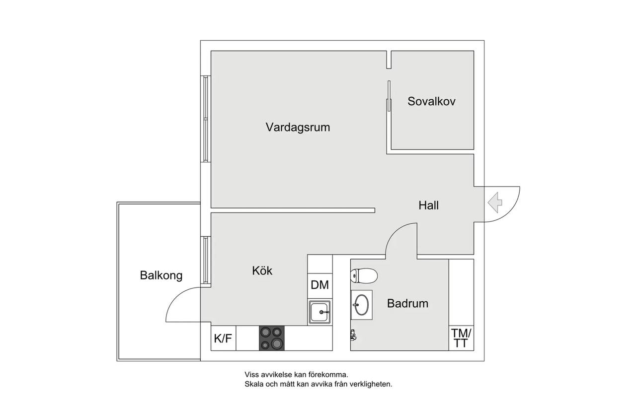 Floor plan for Tuvvägen 23