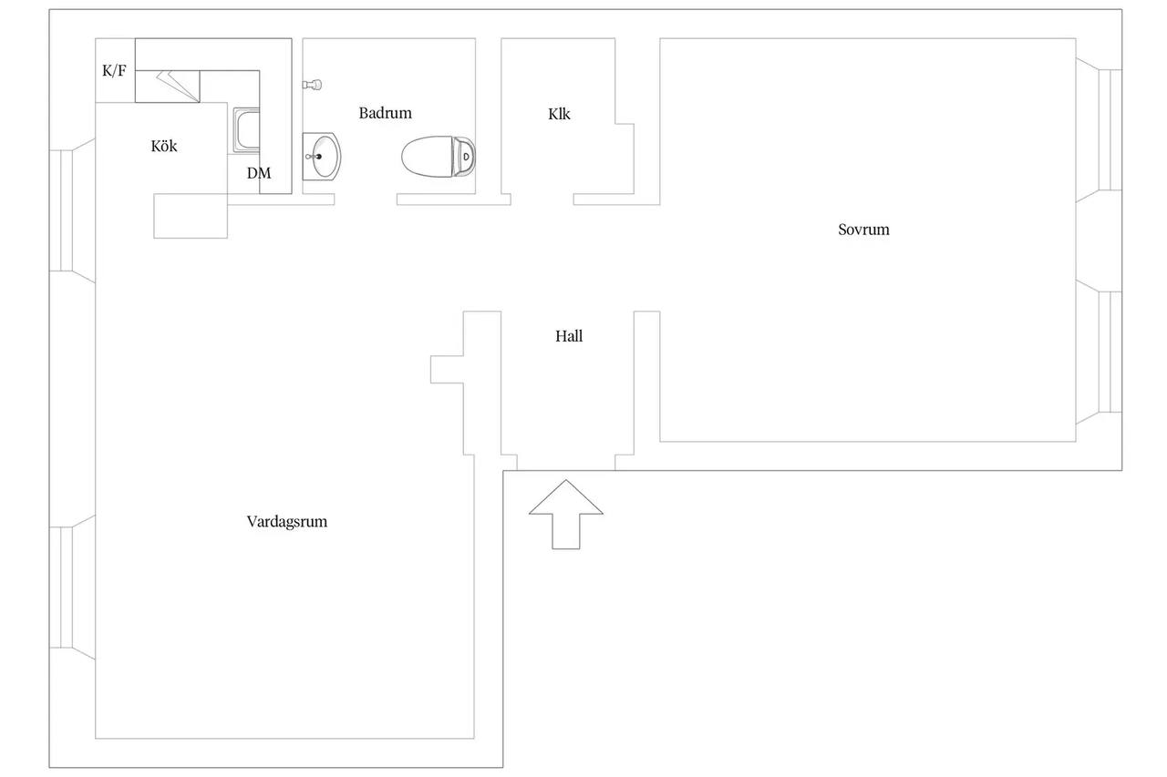 Planritning för Faktorsgatan 3A