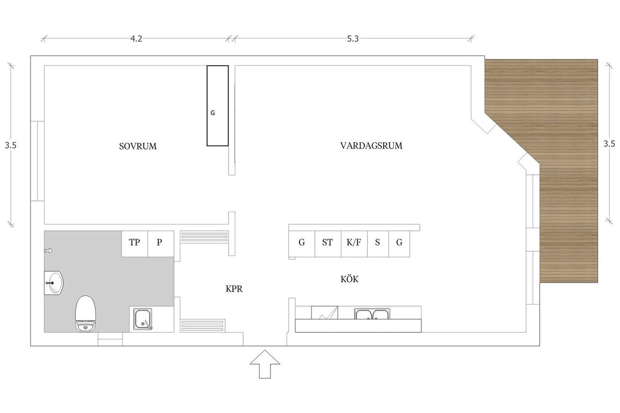 Planritning för Skälbygatan 176