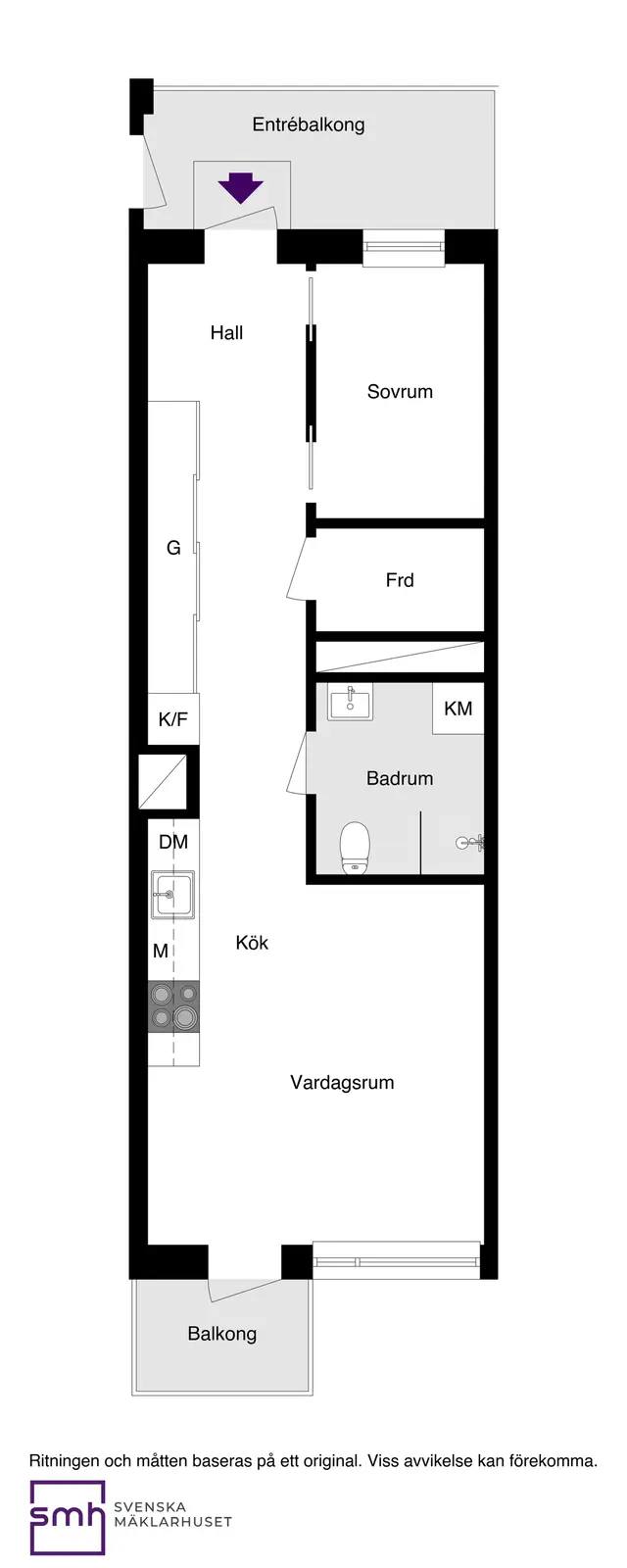 Planritning för Almagatan 10