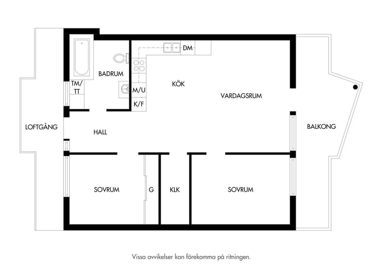 Floor plan for Scaniaplatsen 21