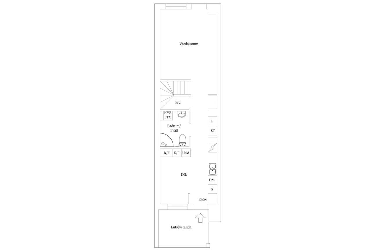 Floor plan for Bollklubbsvägen 6E