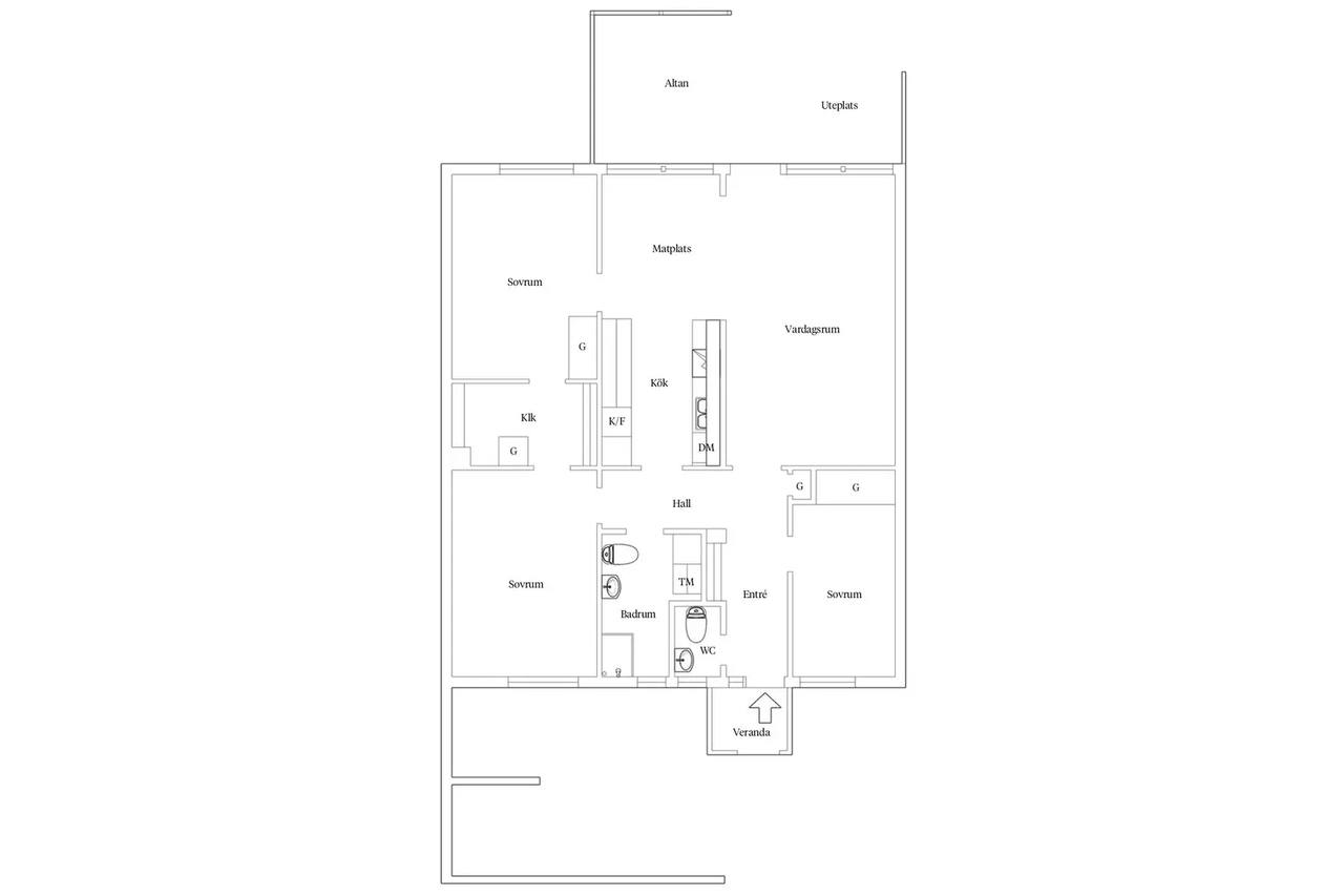 Planritning för Möllerödsgatan 1D