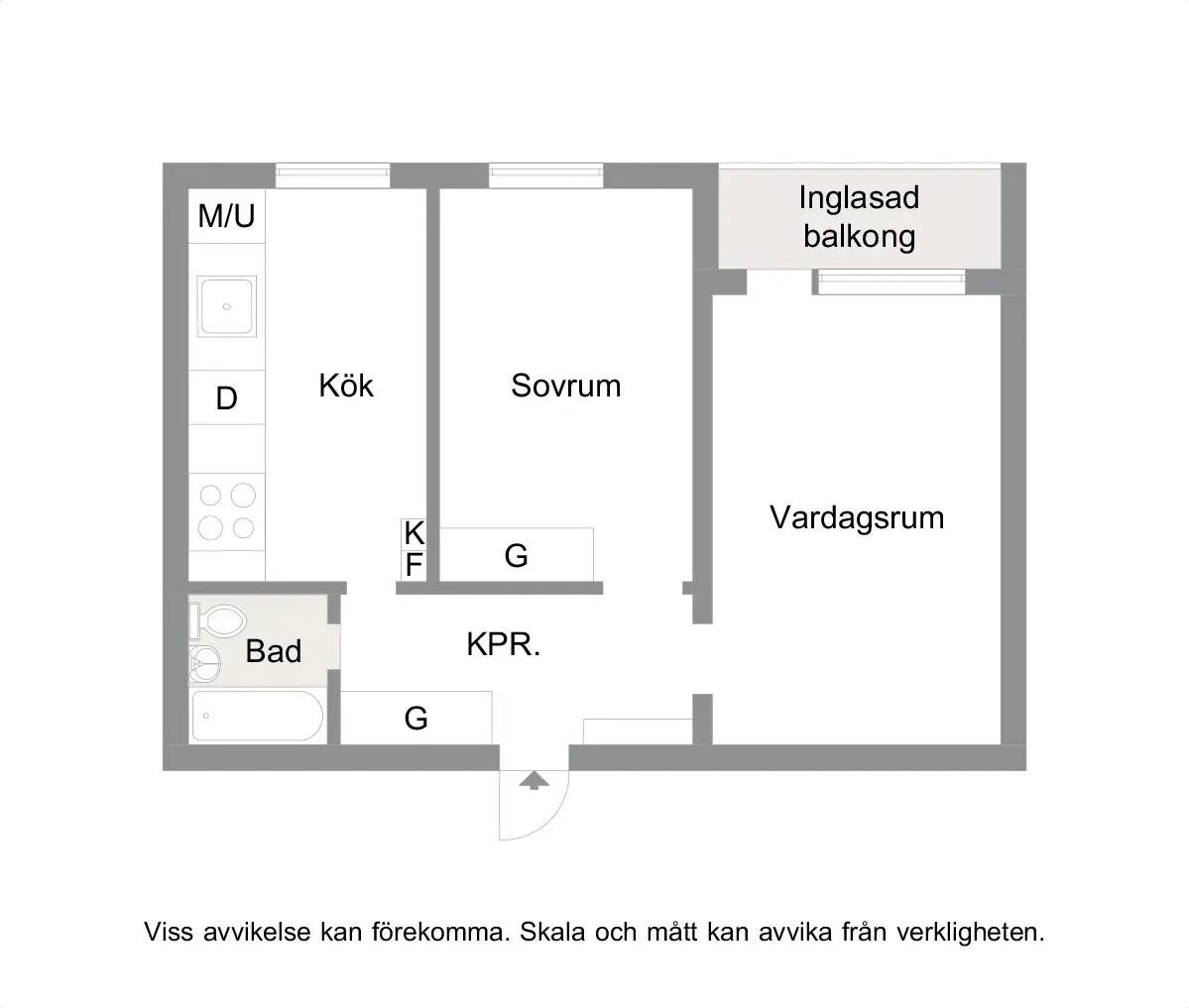 Floor plan for Kronetorpsgatan 68A