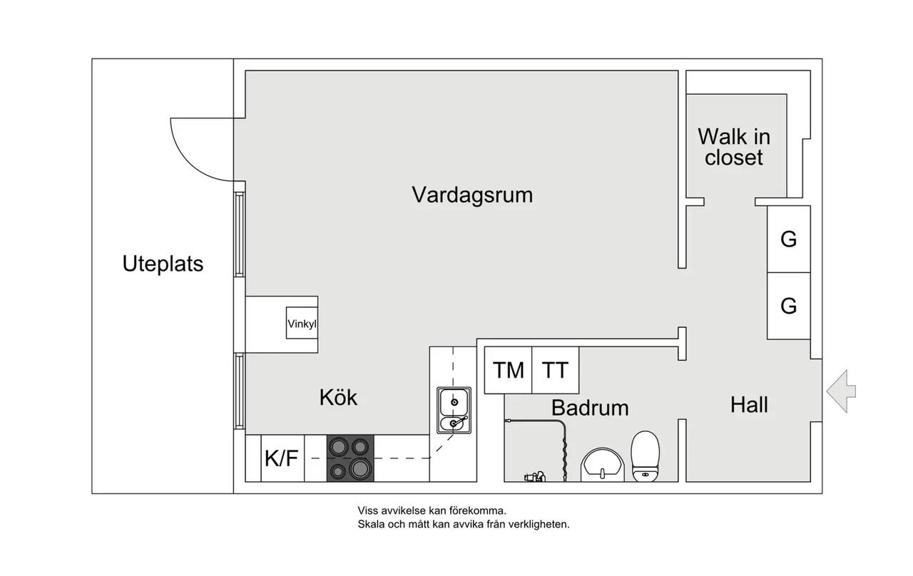 Floor plan for Loviselundsvägen 21B