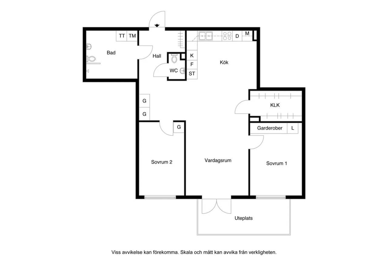 Floor plan for Periodgången 7
