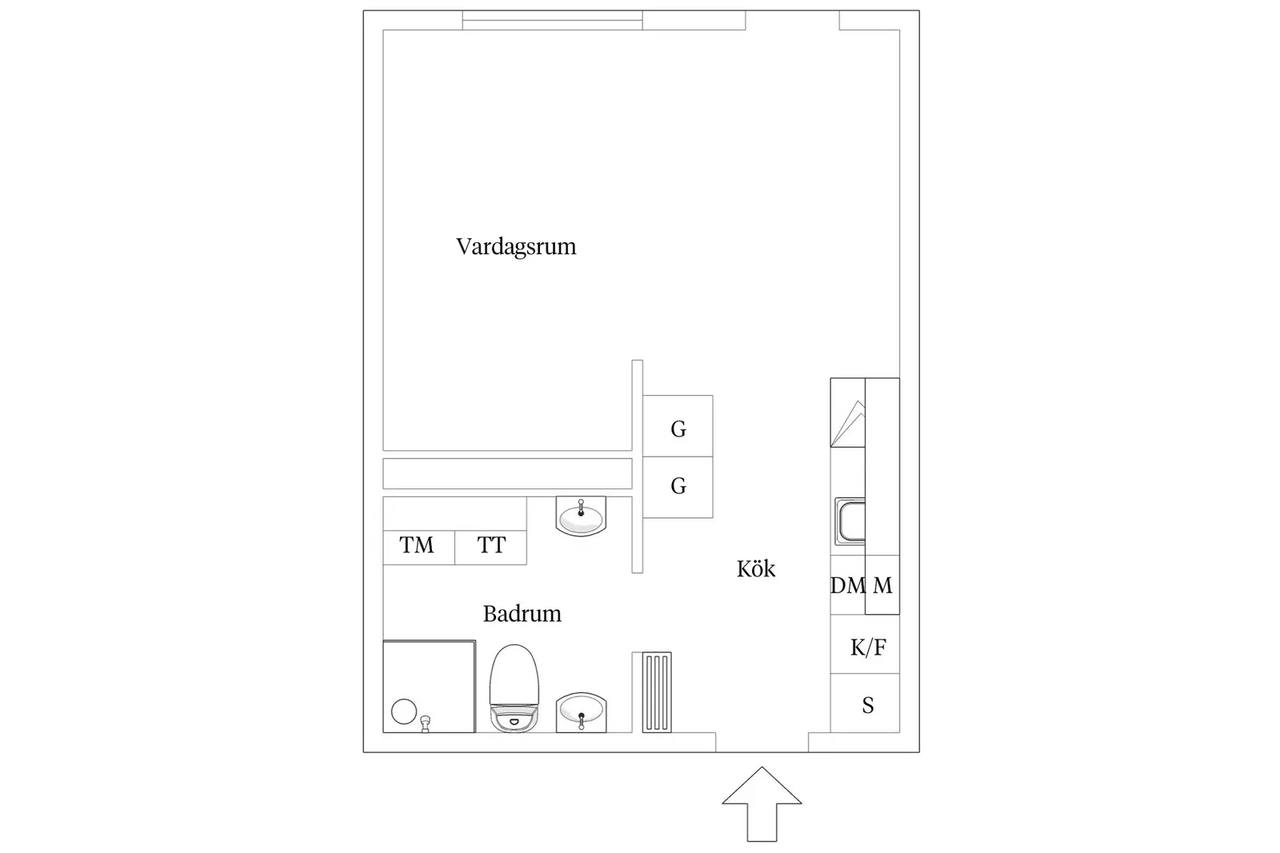 Floor plan for Anteliigatan 7E