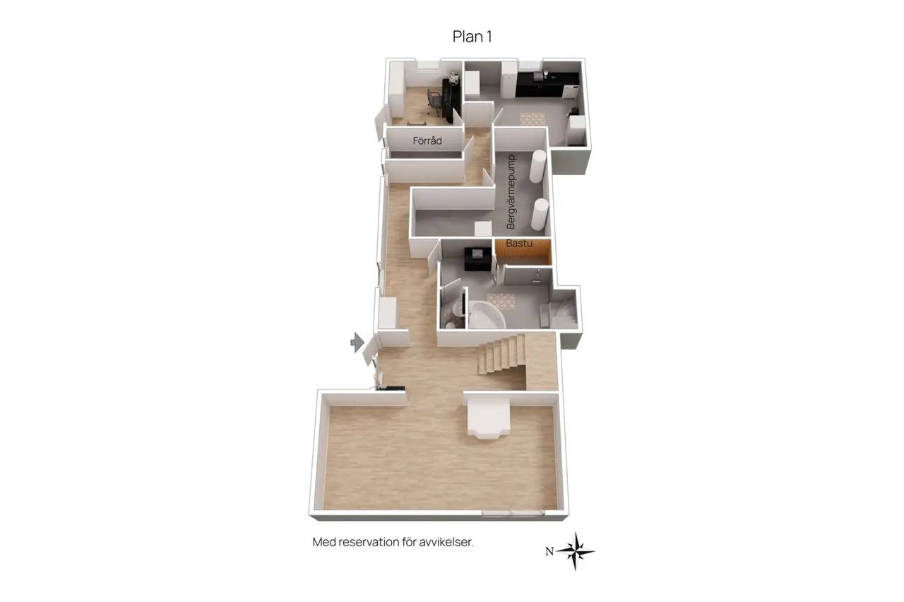 Floor plan for Ebbared 3