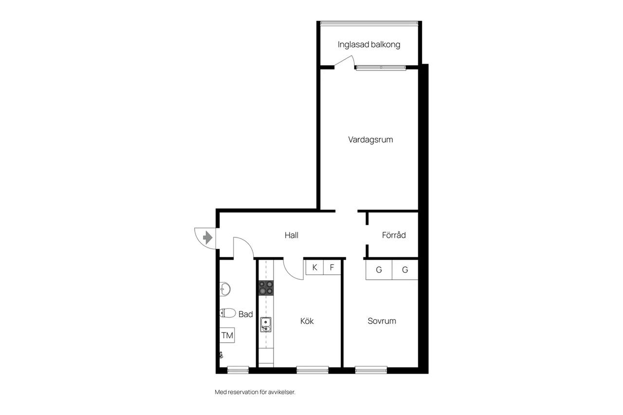 Floor plan for Norrlidsvägen 14