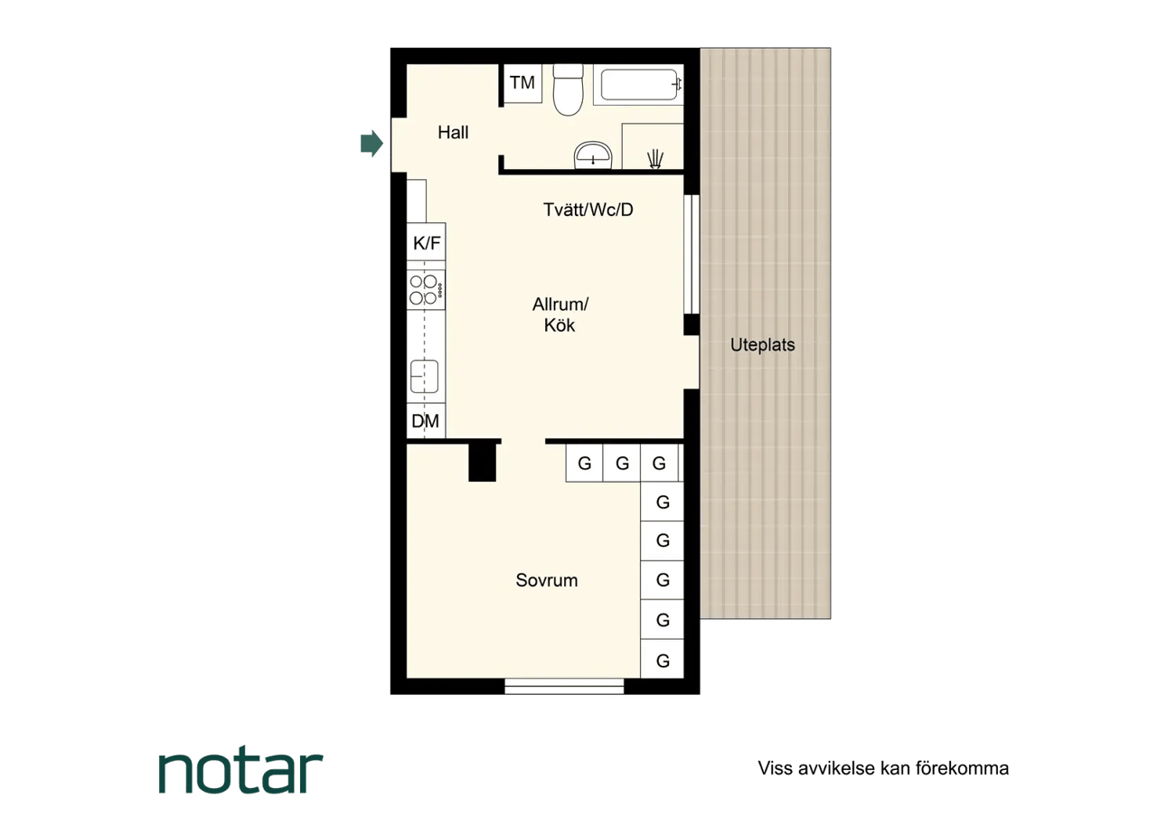 Planritning för Honnörsgatan 9
