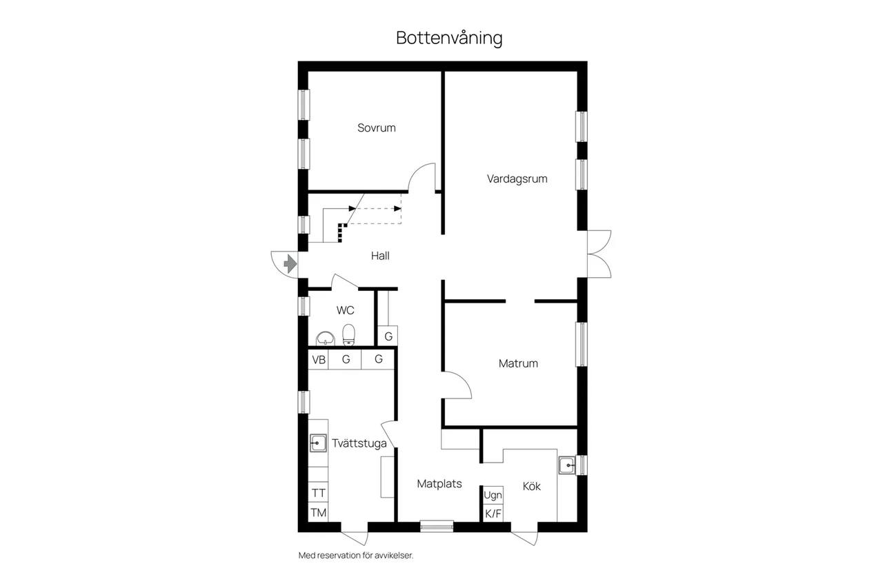 Planritning för Vakthundsvägen 1