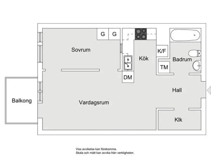 Floor plan for Vallagränd 12