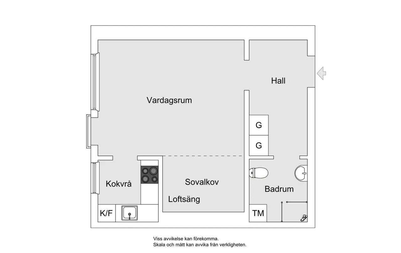 Planritning för Svartågatan 45