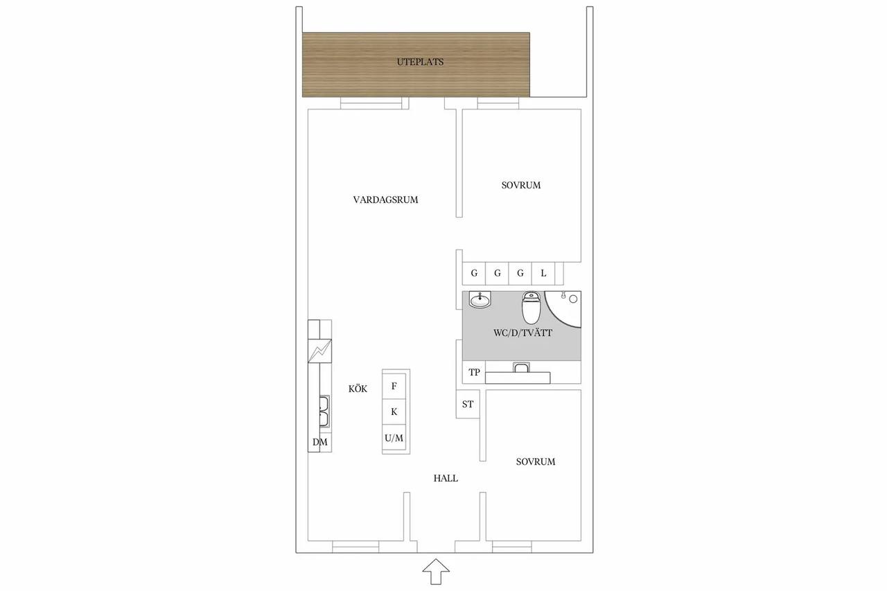 Floor plan for Meteorvägen 5