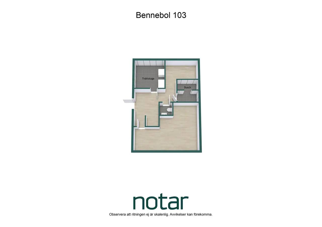 Planritning för Bennebol 103