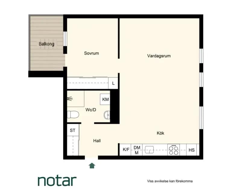 Planritning för Brogatan 9
