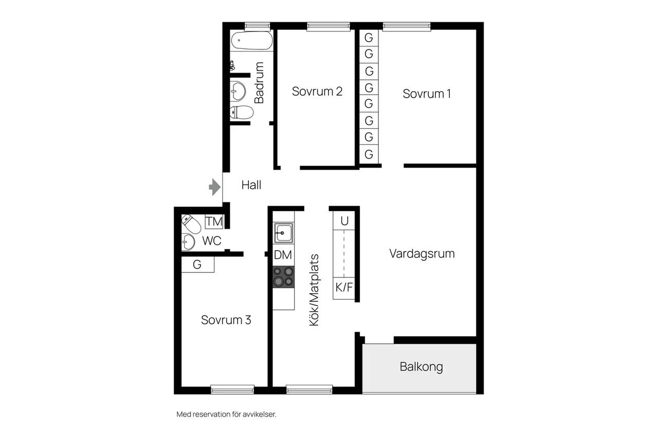 Floor plan for Byrumsgatan 5