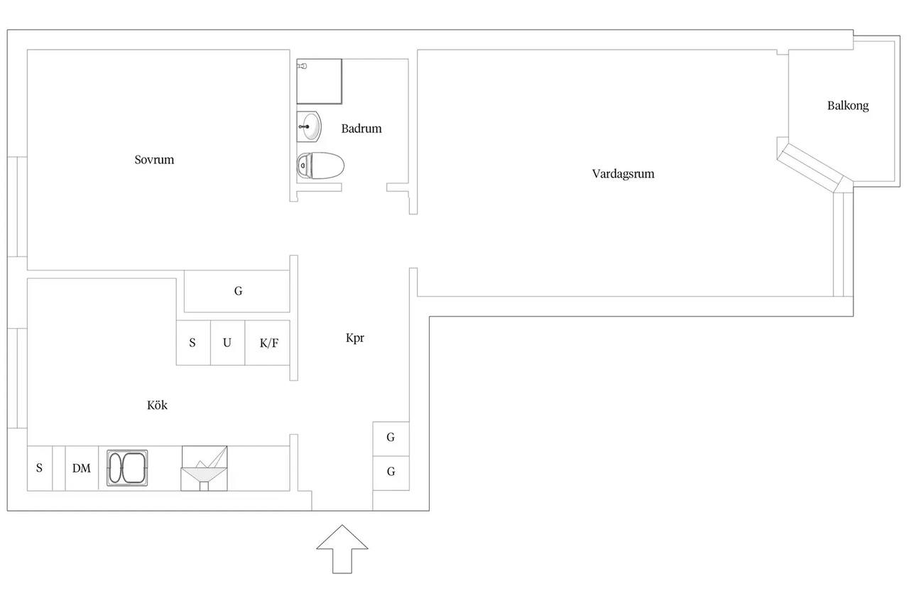 Floor plan for Pär Lagerkvists väg 2C