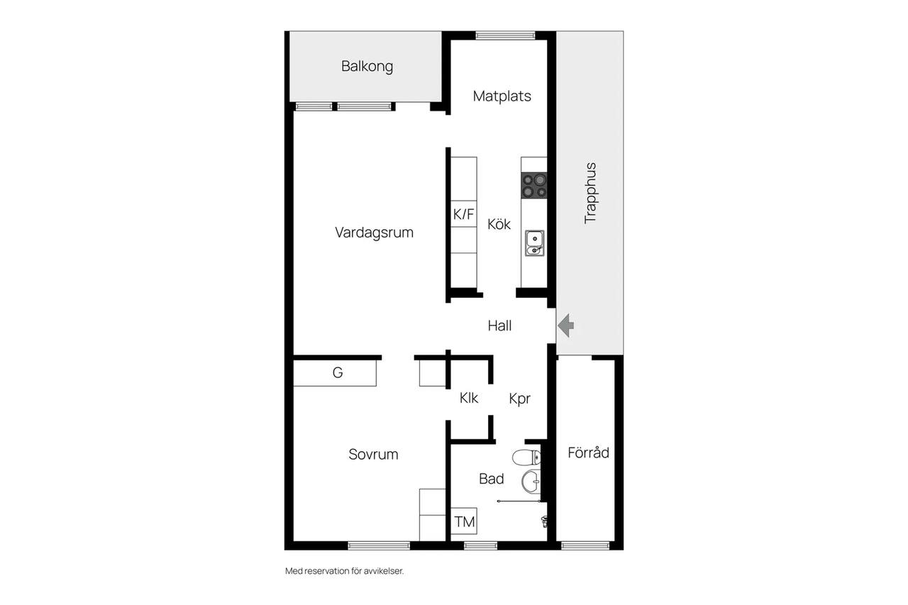 Planritning för Hallonvägen 62