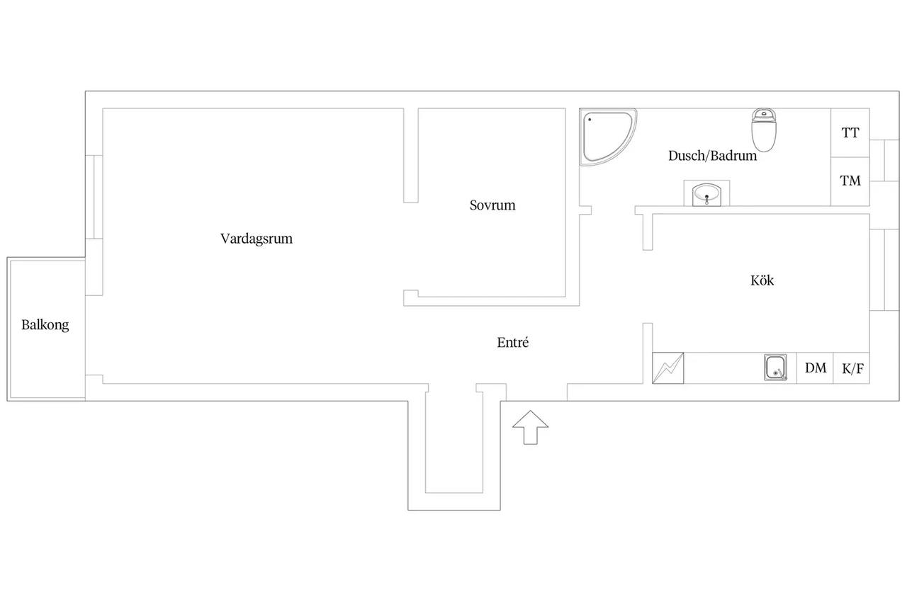 Floor plan for Karl X Gustavs gata 30