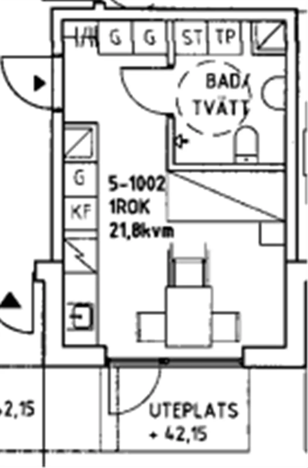 Planritning för Finn Malmgrens Väg 2