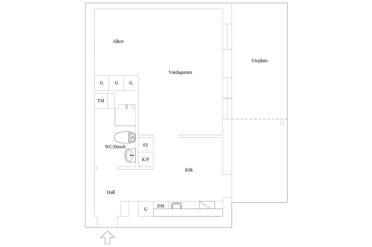 Floor plan for Rundbäcksgatan 6
