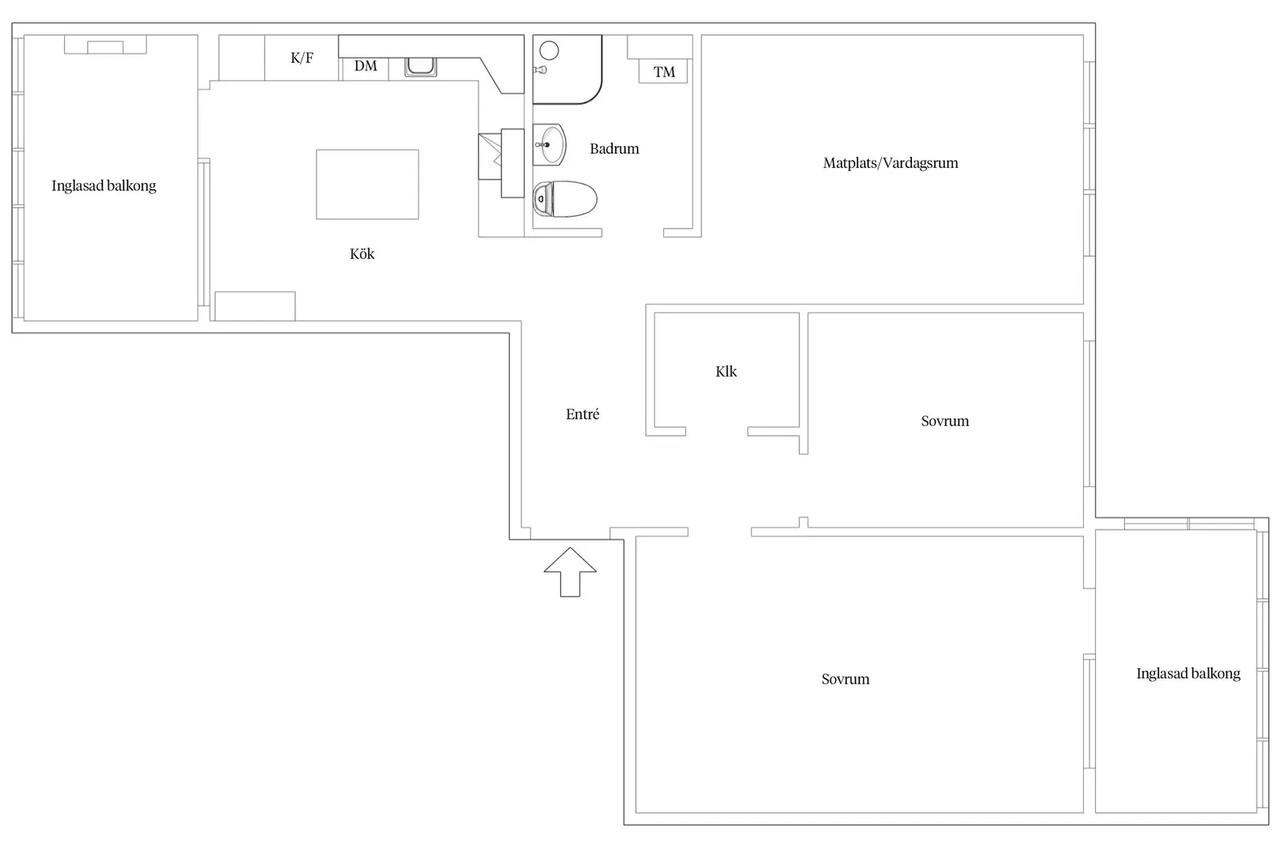 Floor plan for Ättekullagatan 14