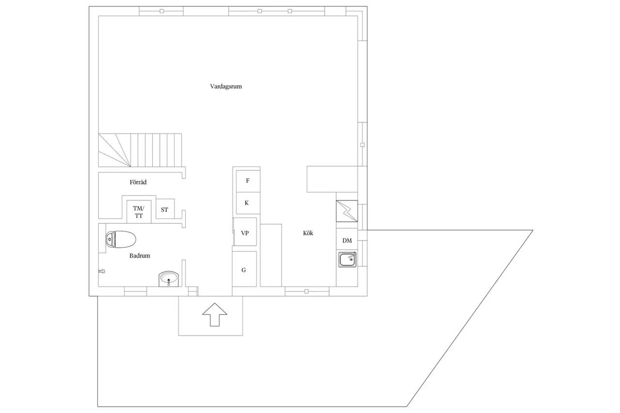 Planritning för Kummelnäsvägen 56