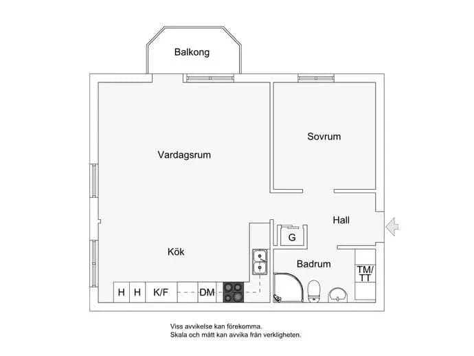 Floor plan for Parkvägen 3