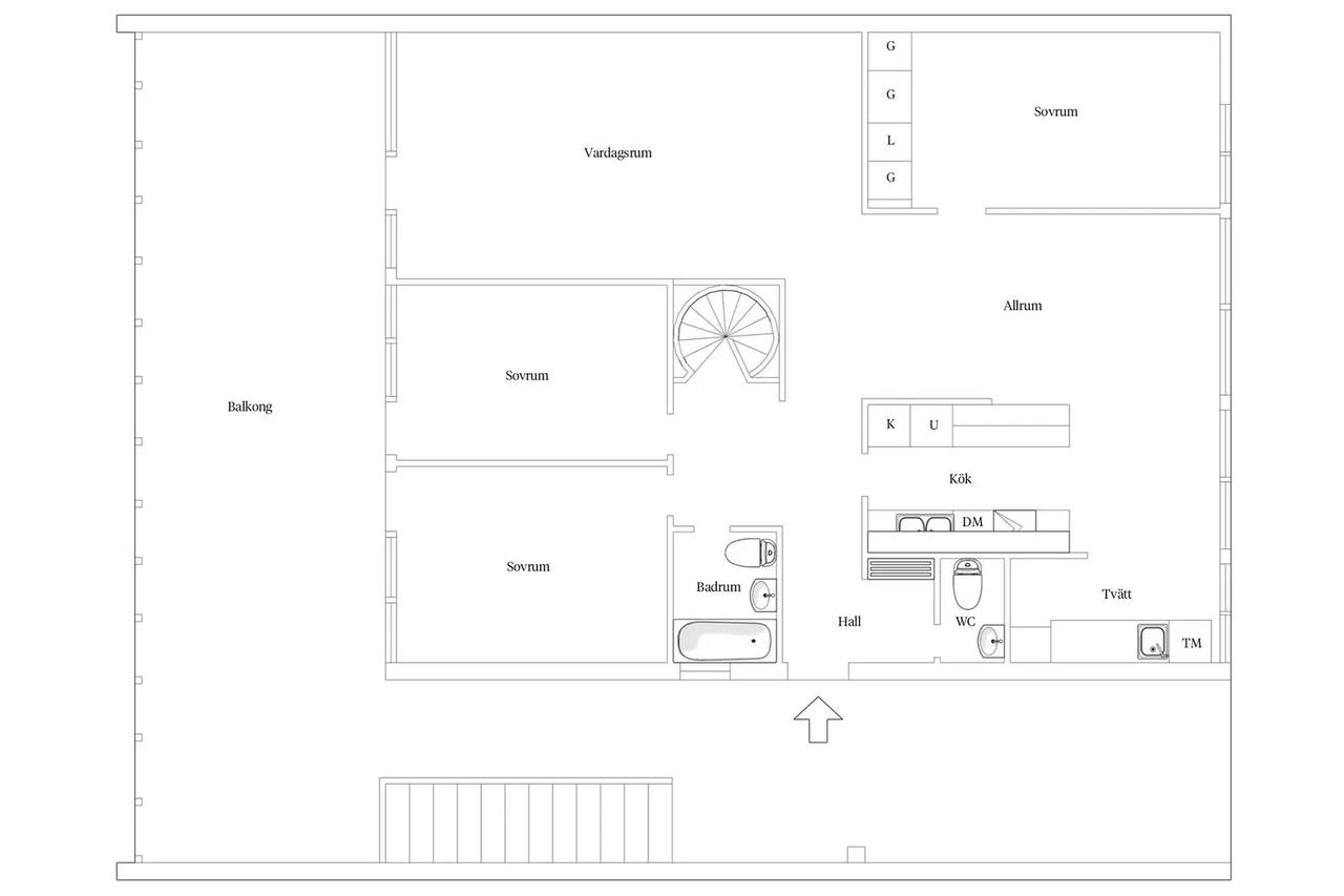 Floor plan for Styrbjörn starkes gränd 13