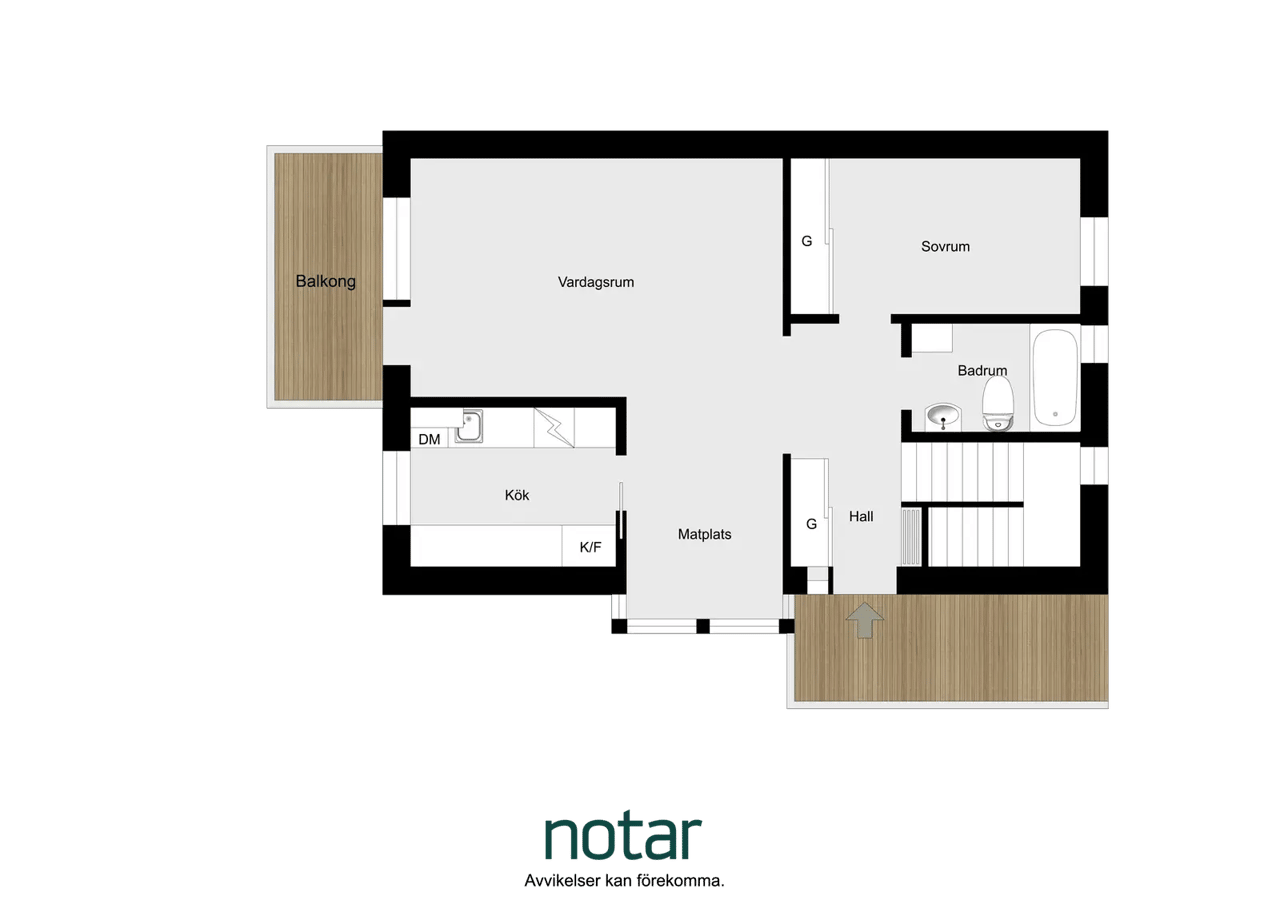 Floor plan for Hjärttorpsvägen 8