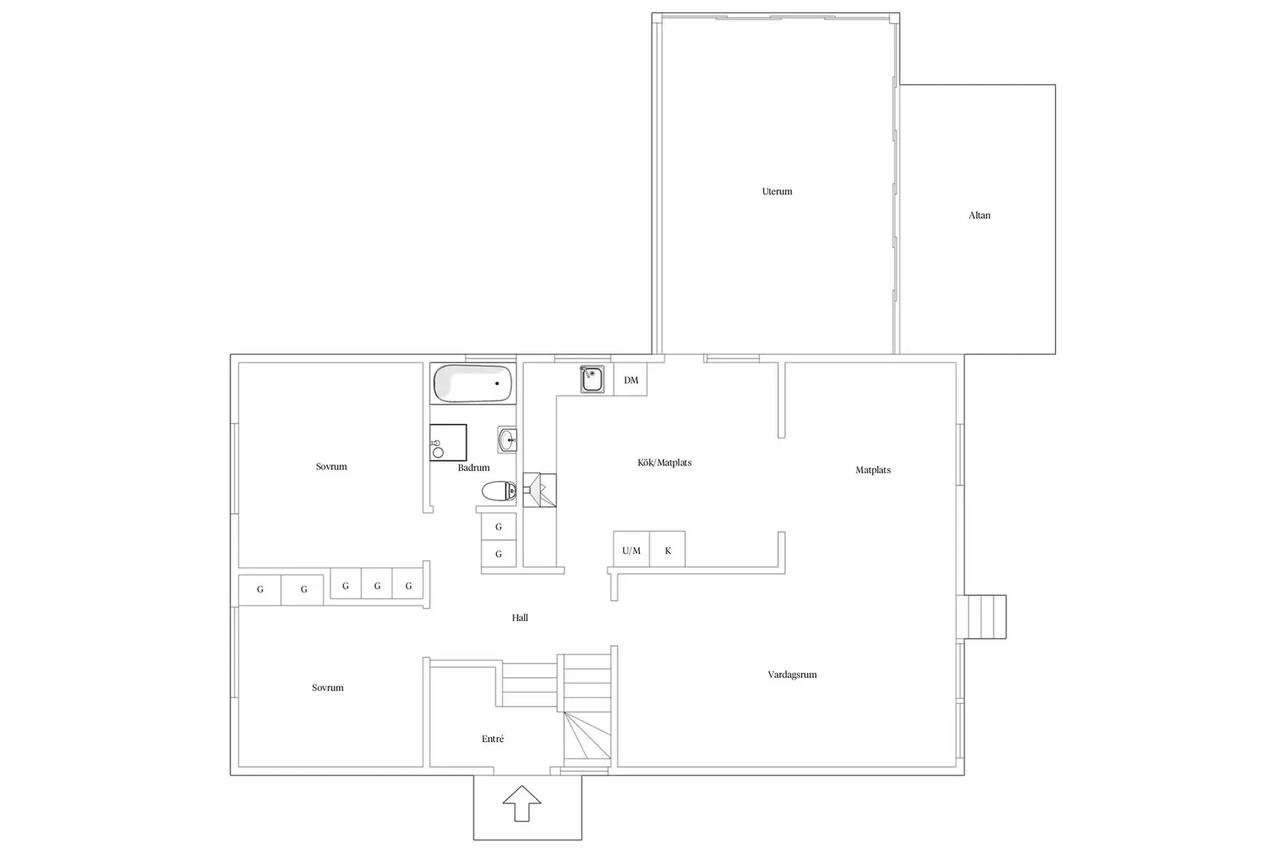 Floor plan for Gavottvägen 12
