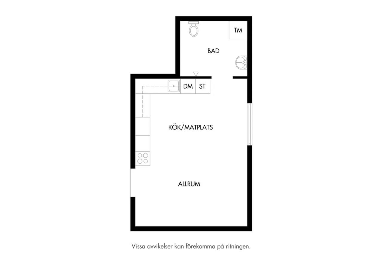 Floor plan for Kungsgatan 25A