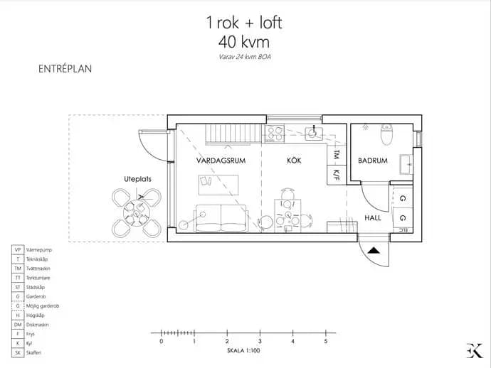 Planritning för Fågelstigen 7D