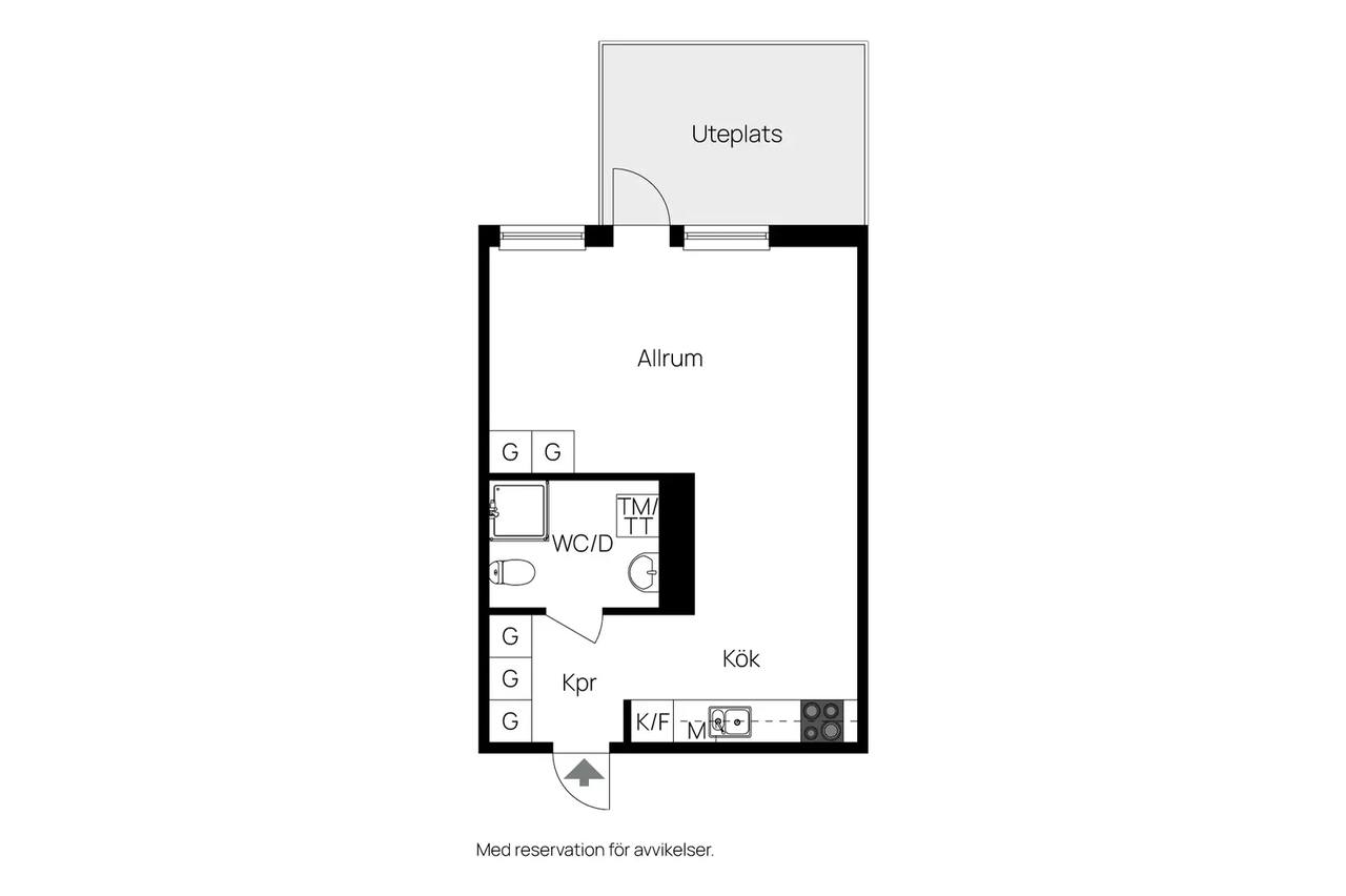 Planritning för Råbyvägen 57E