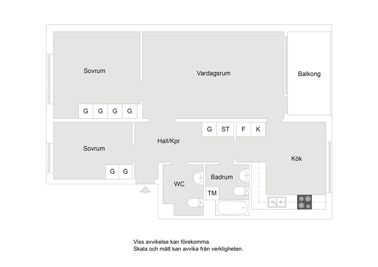 Floor plan for Albatrossvägen 114