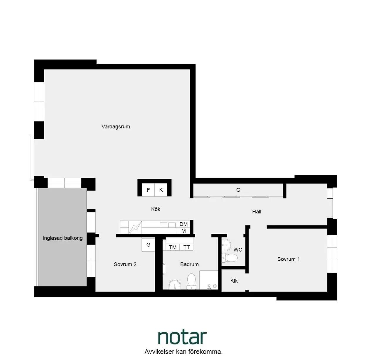 Floor plan for Strandängsgatan 9C