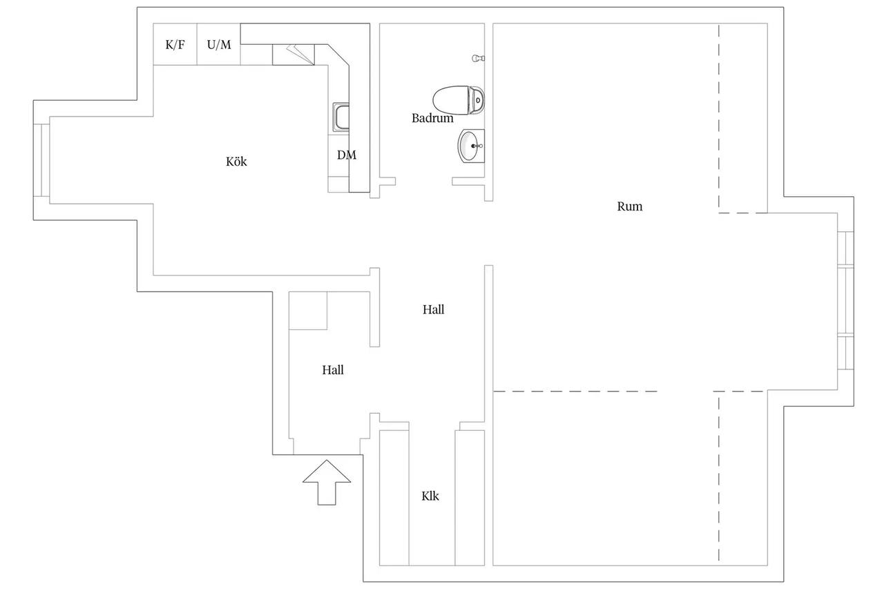 Floor plan for Jungmansgatan 5B