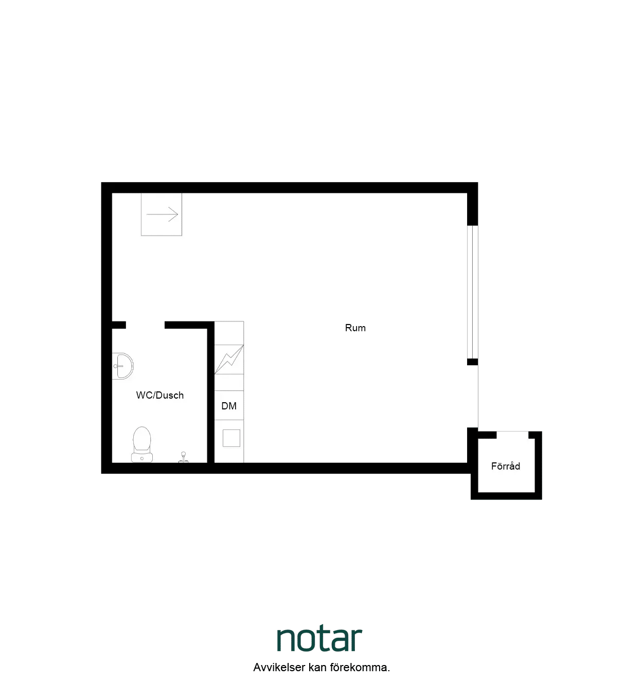 Floor plan for Lönngatan 20F