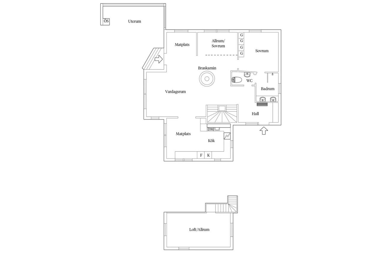 Floor plan for Hovås bautastensväg 14