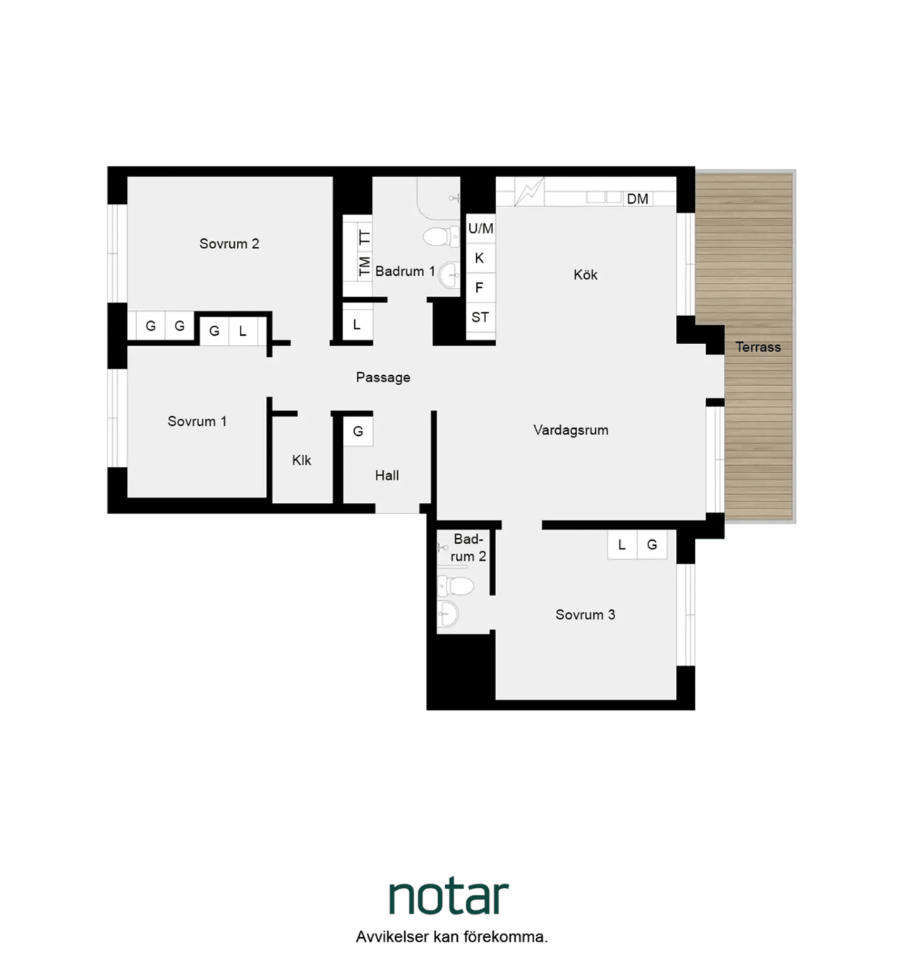 Floor plan for Tollareslingan 8, 5tr