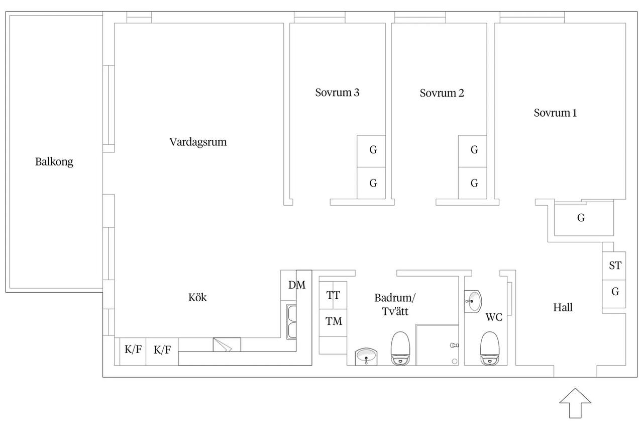 Floor plan for Årsringsgatan 8