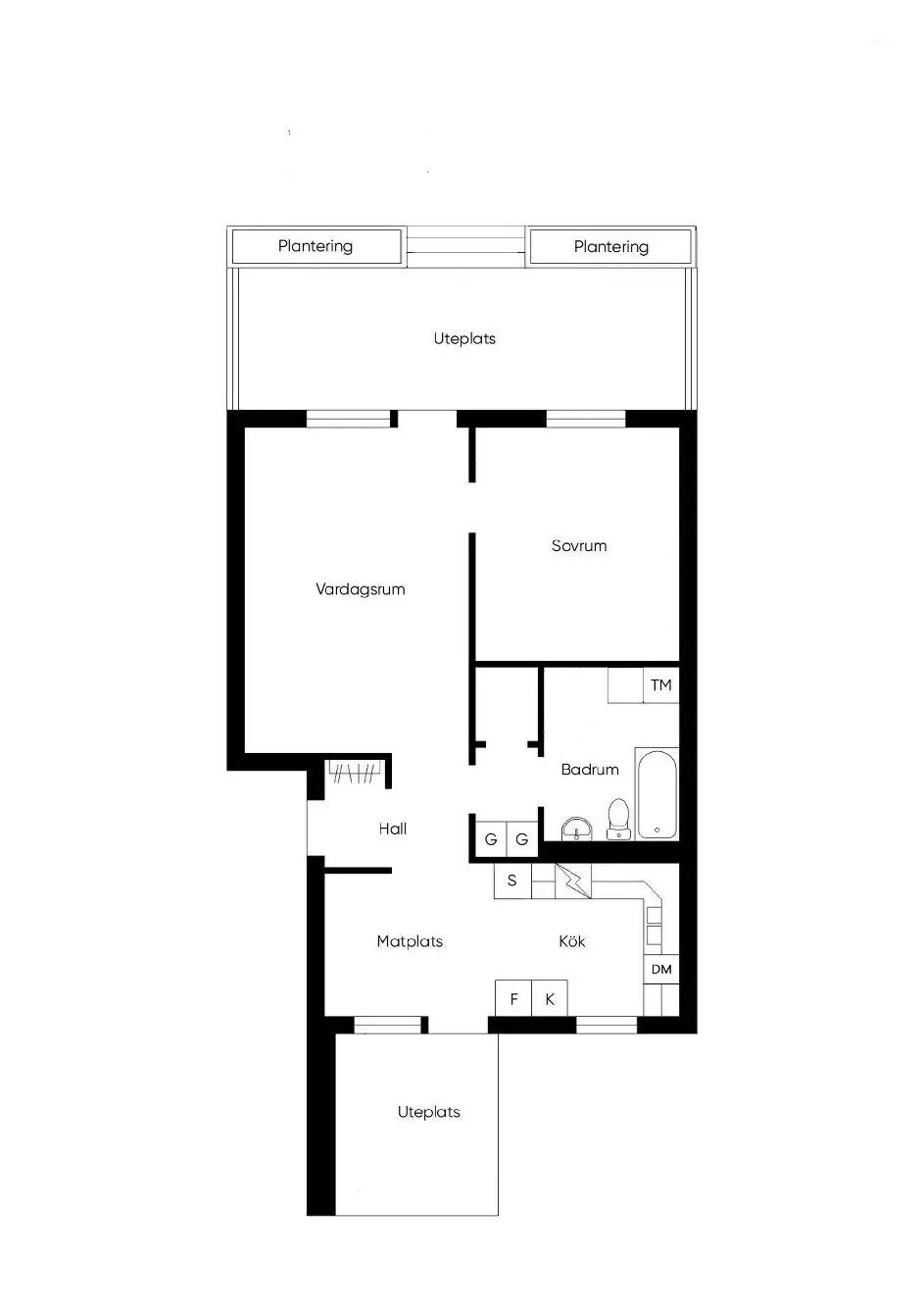 Floor plan for Folke Dahlbergs väg 5