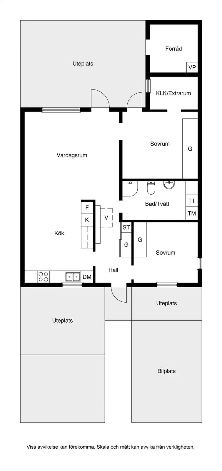 Floor plan for Vallgårdsvägen 2