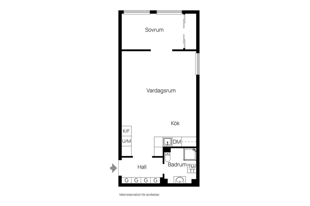 Floor plan for Malmtorgsgatan 6