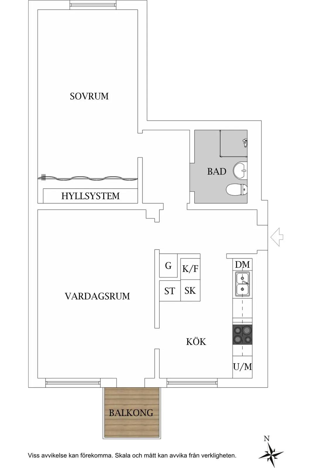 Floor plan for Rondellen 12