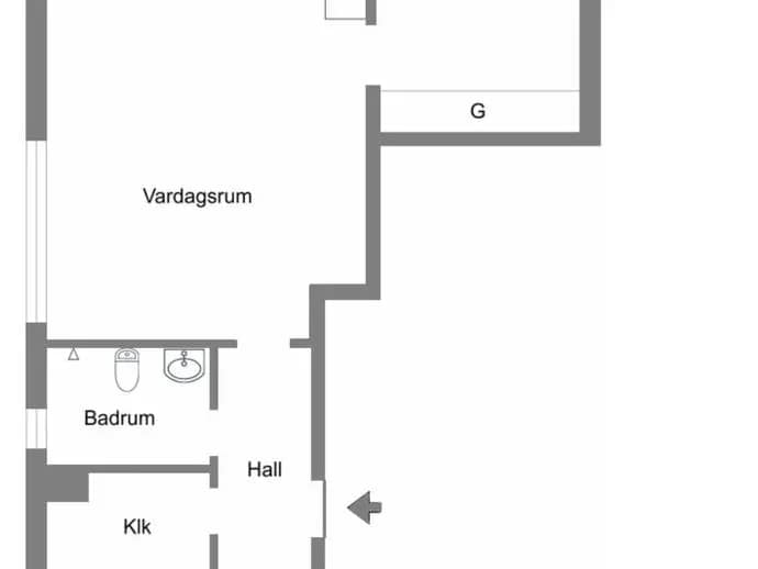 Planritning för Söndagsvägen 32