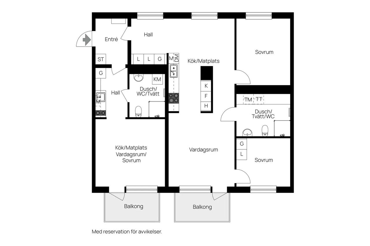 Planritning för Herrgårdsgatan 93